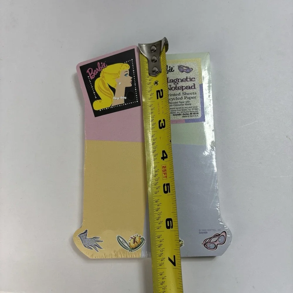 Vintage 1993 Barbie Magnetic Notepad Matell NEW 100 Pages